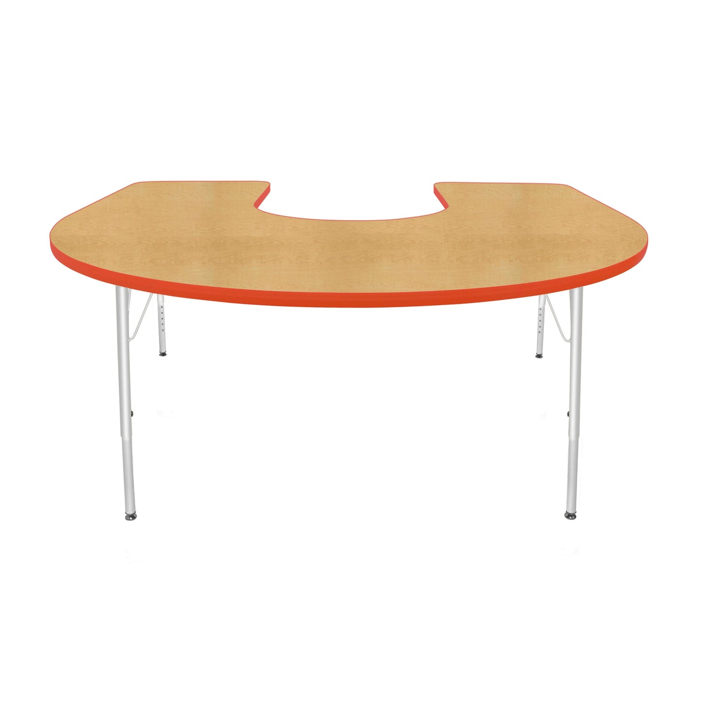 Mahar Creative Colors Horseshoe Creative Colors Activity Table with Heavy Duty Laminate Top (60"W x 66"L x 22-30"H) - SchoolOutlet