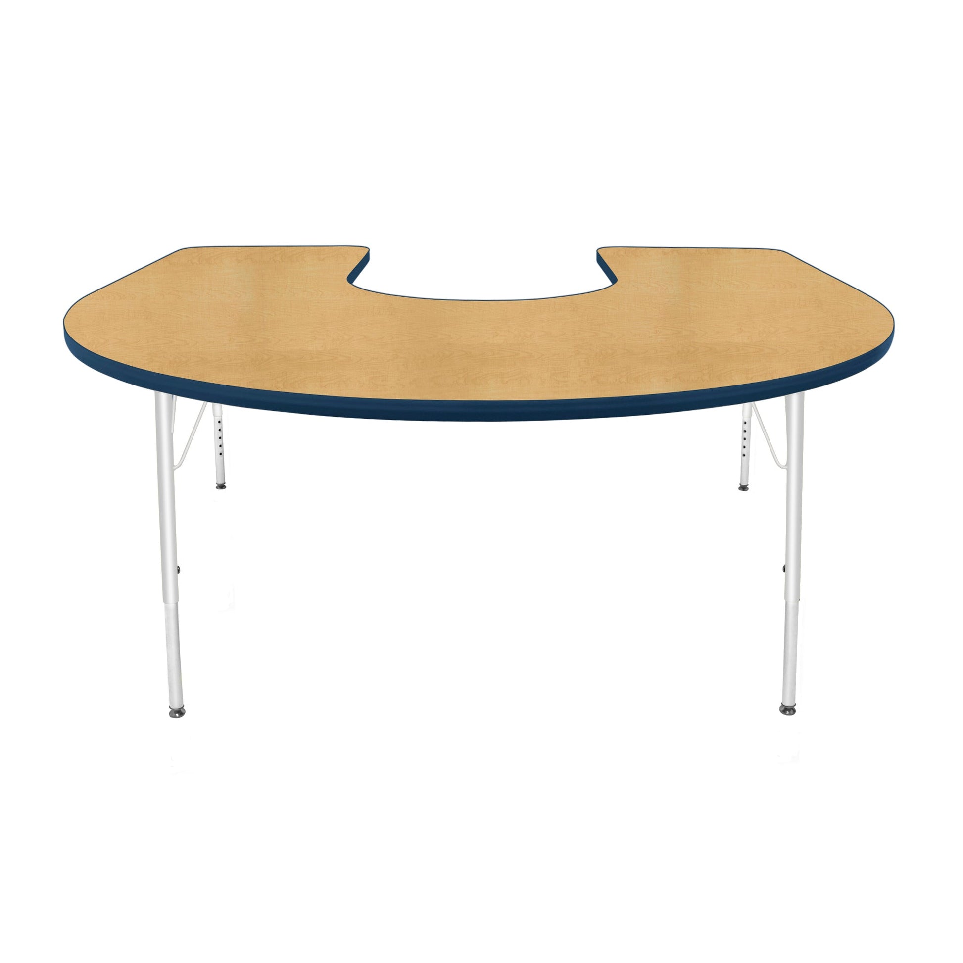 Mahar Creative Colors Horseshoe Creative Colors Activity Table with Heavy Duty Laminate Top (60"W x 66"L x 22-30"H) - SchoolOutlet