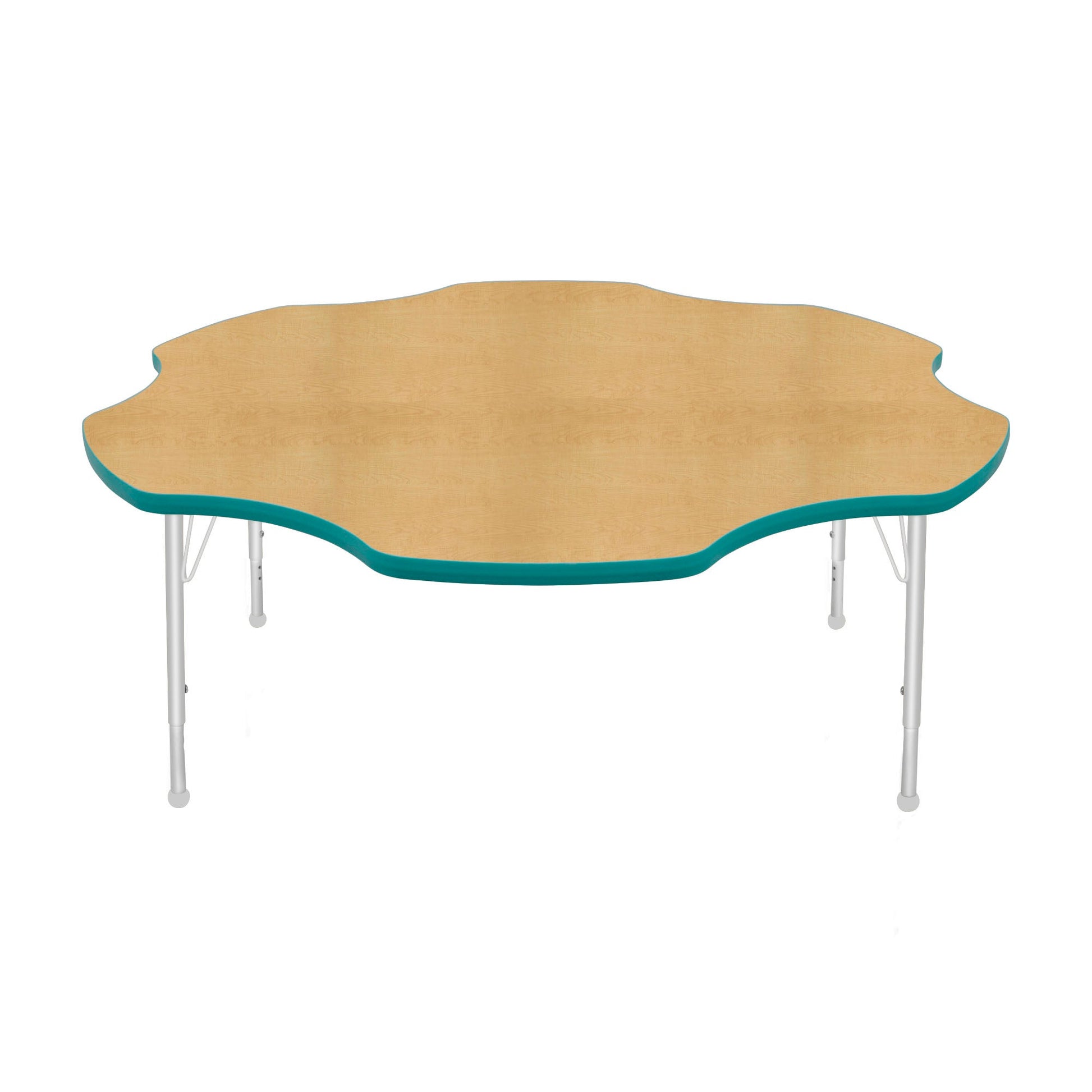 Mahar Creative Colors Daisy Creative Colors Activity Table Flower with Heavy Duty Laminate Top (60" Diameter x 22-30"H) - SchoolOutlet