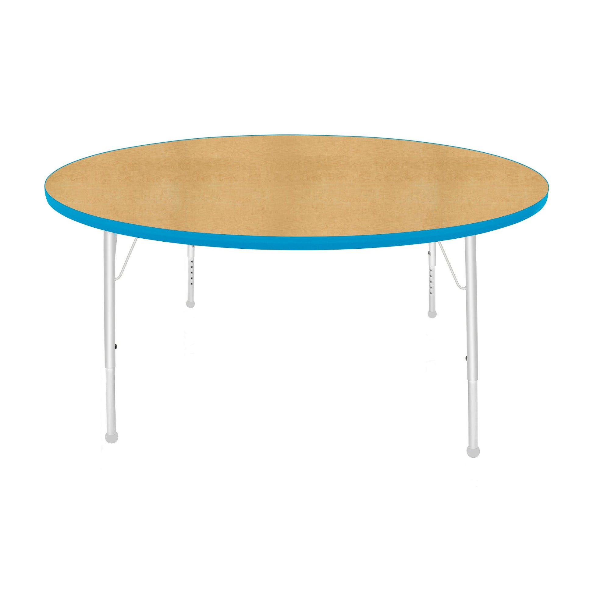 Mahar Creative Colors Large Round Creative Colors Activity Table with Heavy Duty Laminate Top (60" Diameter x 21-30"H) - SchoolOutlet