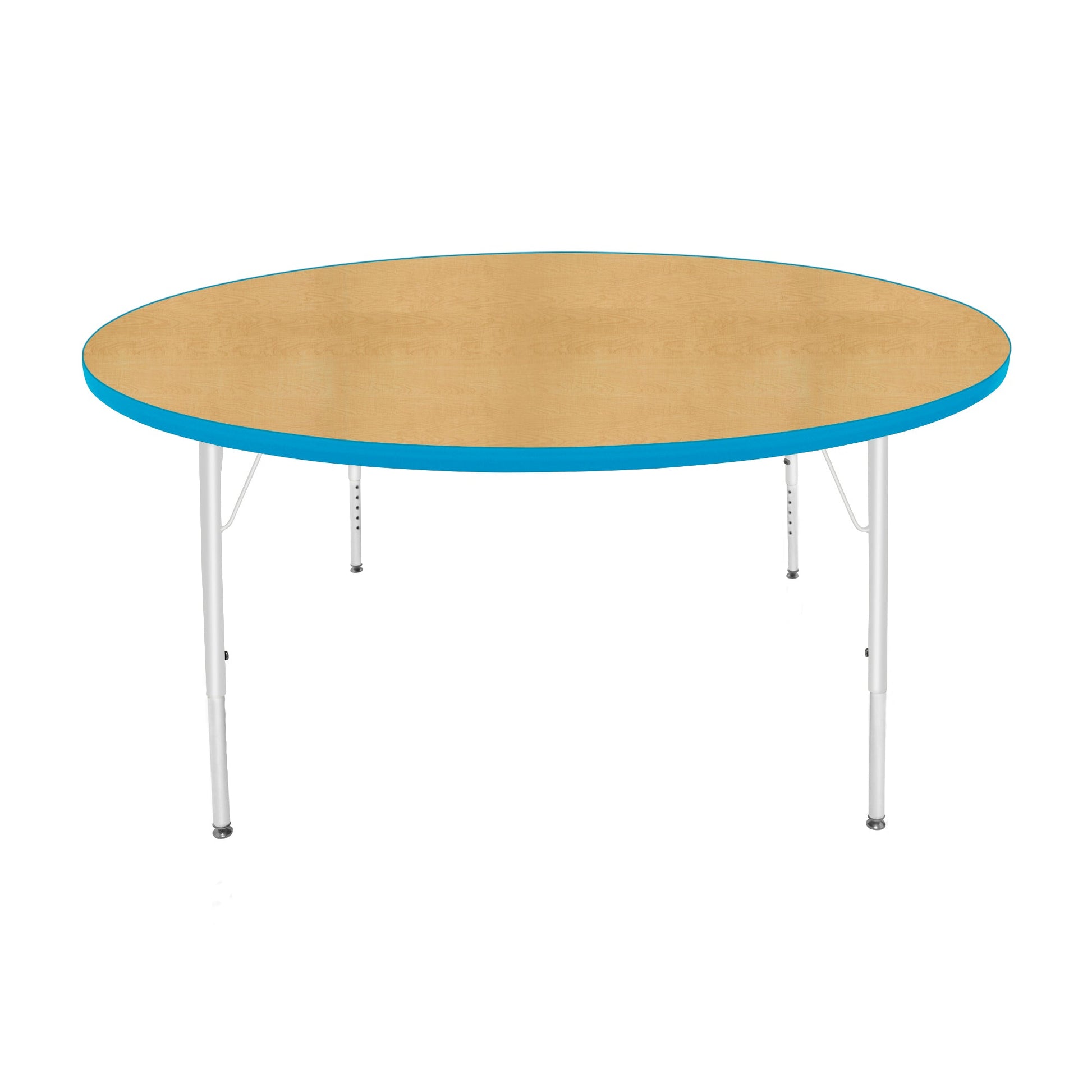 Mahar Creative Colors Large Round Creative Colors Activity Table with Heavy Duty Laminate Top (60" Diameter x 21-30"H) - SchoolOutlet