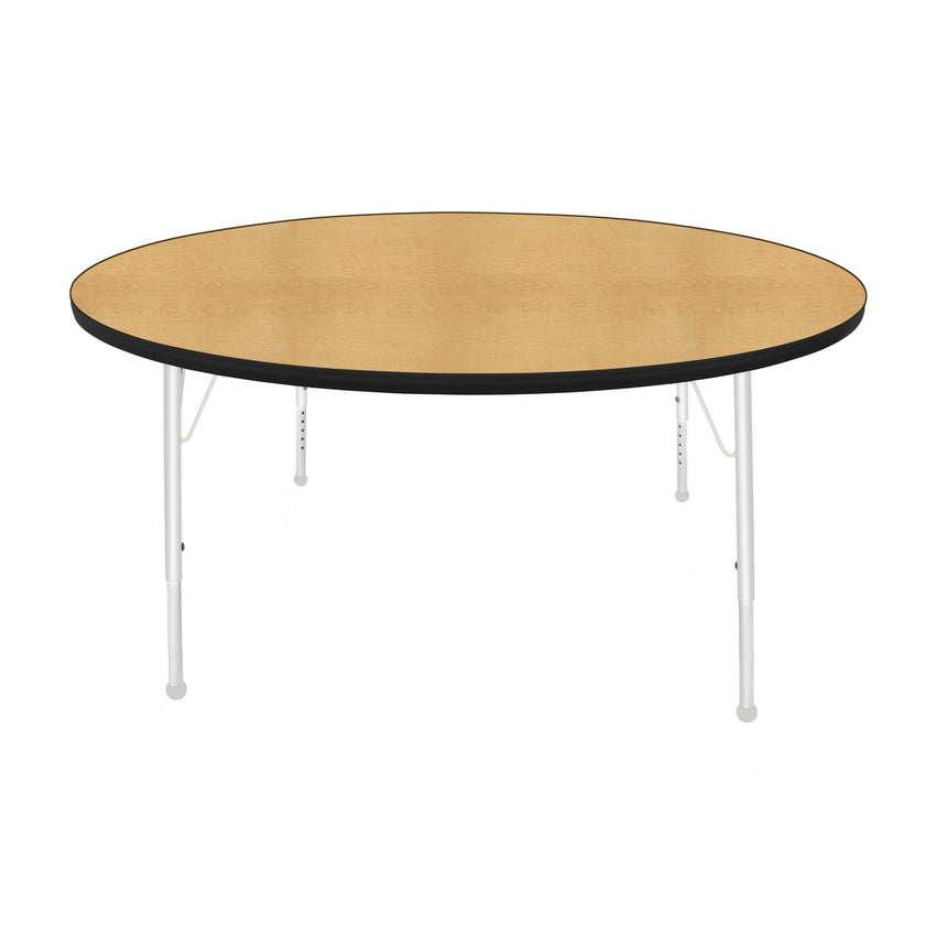 Mahar Creative Colors Large Round Creative Colors Activity Table with Heavy Duty Laminate Top (60" Diameter x 21-30"H) - SchoolOutlet