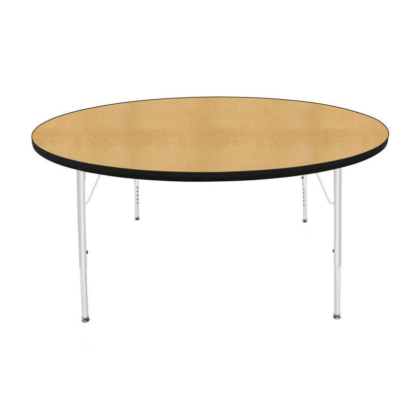 Mahar Creative Colors Large Round Creative Colors Activity Table with Heavy Duty Laminate Top (60" Diameter x 21-30"H) - SchoolOutlet