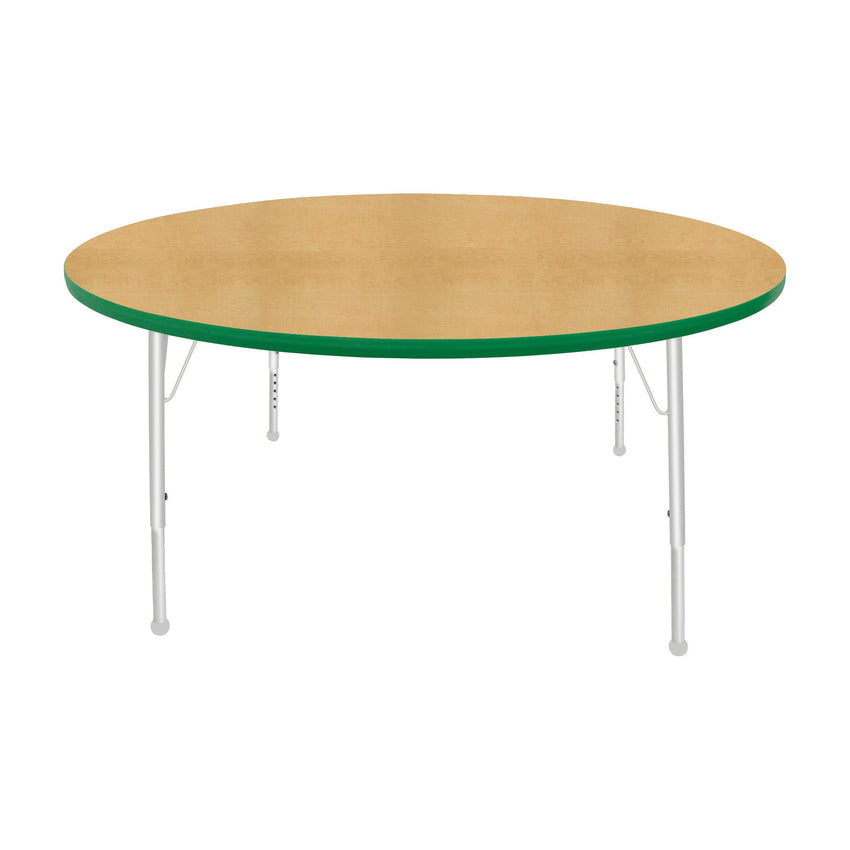 Mahar Creative Colors Large Round Creative Colors Activity Table with Heavy Duty Laminate Top (60" Diameter x 21-30"H) - SchoolOutlet