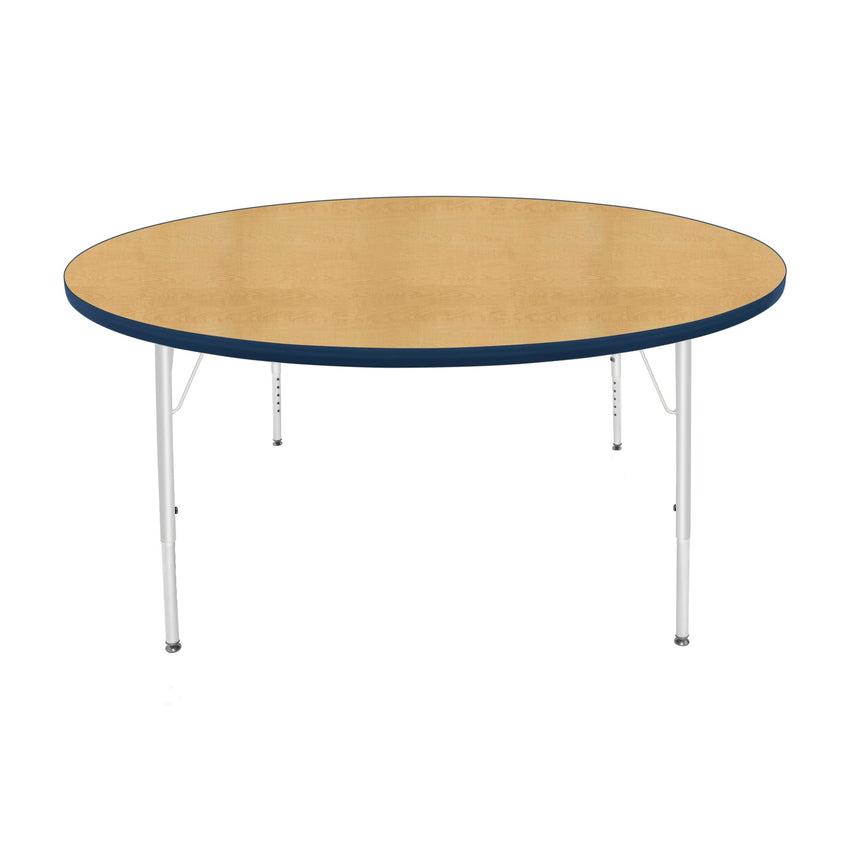 Mahar Creative Colors Large Round Creative Colors Activity Table with Heavy Duty Laminate Top (60" Diameter x 21-30"H) - SchoolOutlet