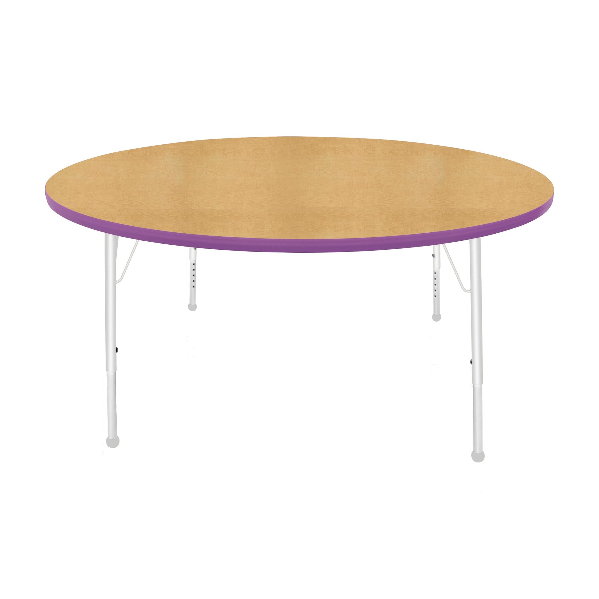 Mahar Creative Colors Large Round Creative Colors Activity Table with Heavy Duty Laminate Top (60" Diameter x 21-30"H) - SchoolOutlet