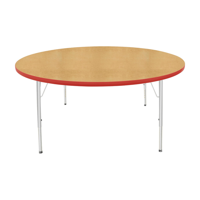 Mahar Creative Colors Large Round Creative Colors Activity Table with Heavy Duty Laminate Top (60" Diameter x 21-30"H) - SchoolOutlet