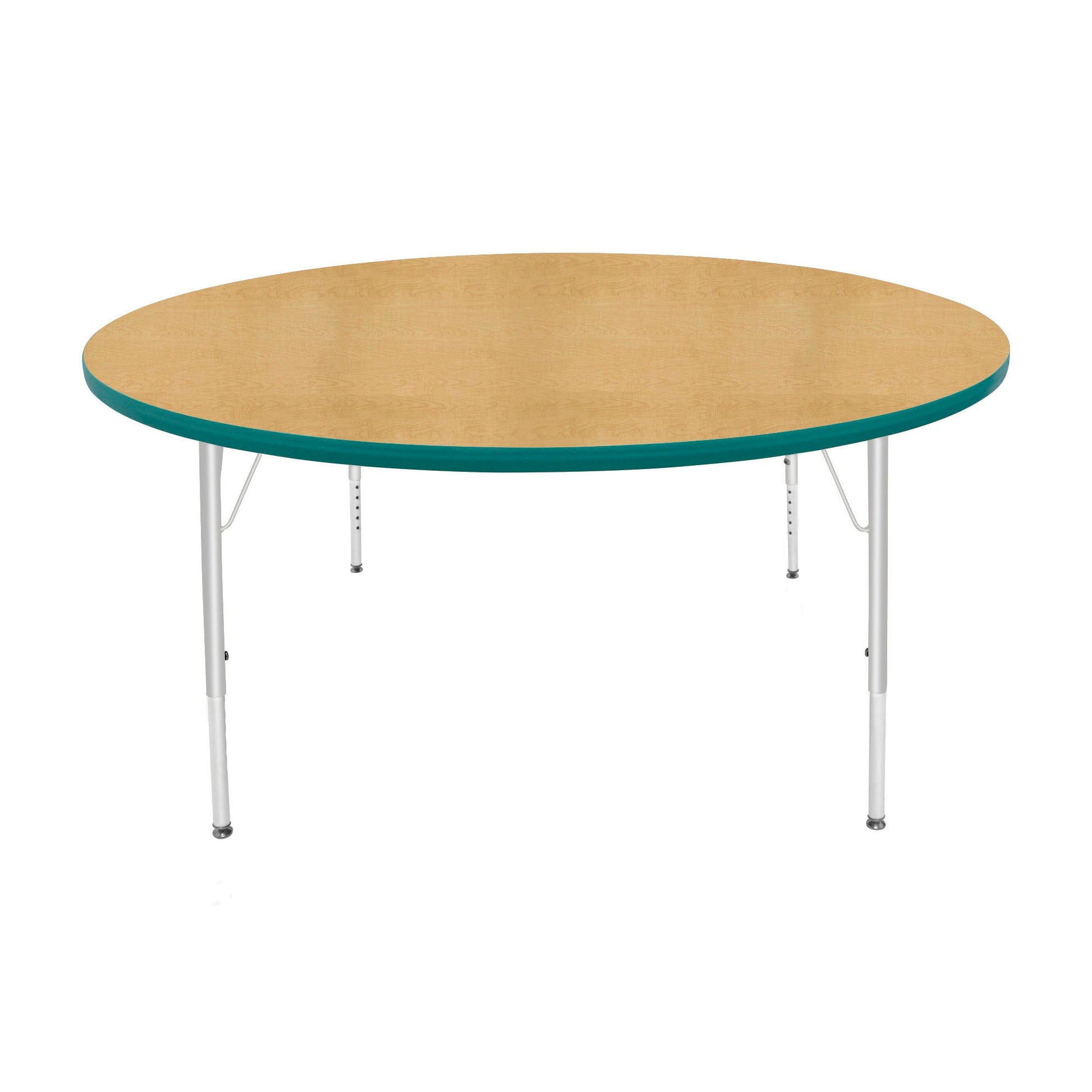 Mahar Creative Colors Large Round Creative Colors Activity Table with Heavy Duty Laminate Top (60" Diameter x 21-30"H) - SchoolOutlet