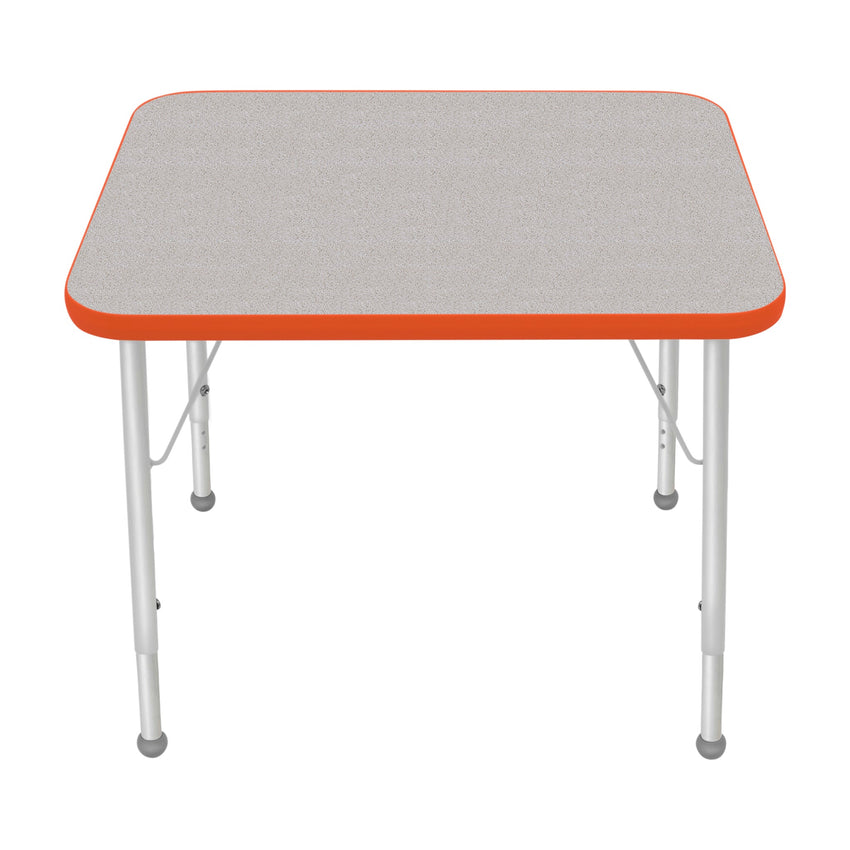 Mahar Creative Colors Small Rectangle Creative Colors Activity Table with Heavy Duty Laminate Top (24"W x 30"L x 21-30"H) - SchoolOutlet