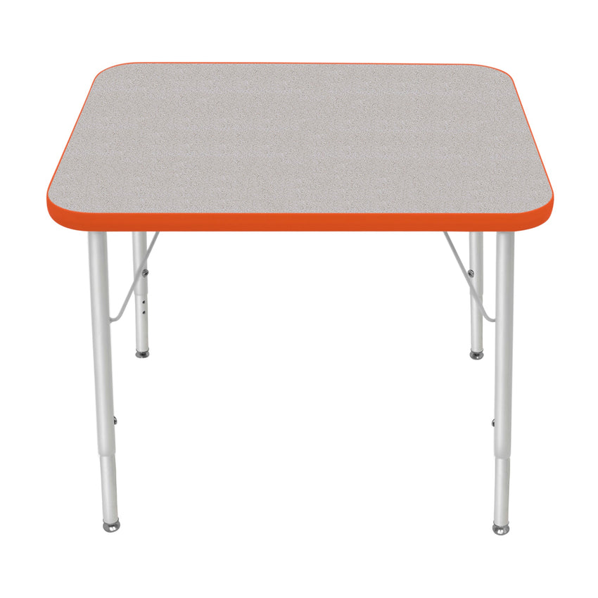 Mahar Creative Colors Small Rectangle Creative Colors Activity Table with Heavy Duty Laminate Top (24"W x 30"L x 21-30"H) - SchoolOutlet