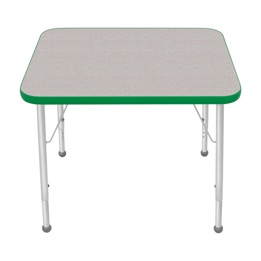 Mahar Creative Colors Small Rectangle Creative Colors Activity Table with Heavy Duty Laminate Top (24"W x 30"L x 21-30"H) - SchoolOutlet