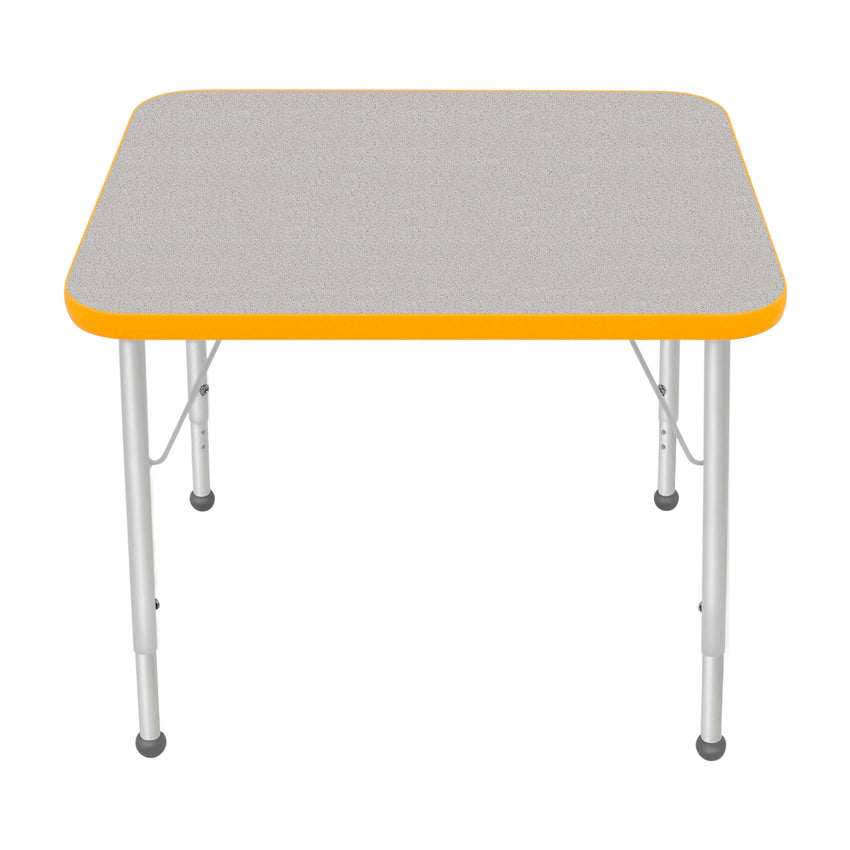 Mahar Creative Colors Small Rectangle Creative Colors Activity Table with Heavy Duty Laminate Top (24"W x 30"L x 21-30"H) - SchoolOutlet