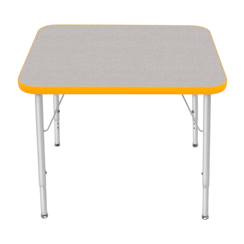 Mahar Creative Colors Small Rectangle Creative Colors Activity Table with Heavy Duty Laminate Top (24"W x 30"L x 21-30"H) - SchoolOutlet