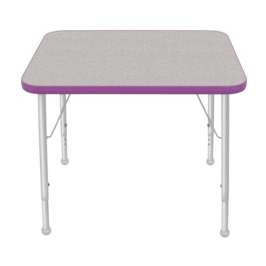 Mahar Creative Colors Small Rectangle Creative Colors Activity Table with Heavy Duty Laminate Top (24"W x 36"L x 22-30"H) - SchoolOutlet