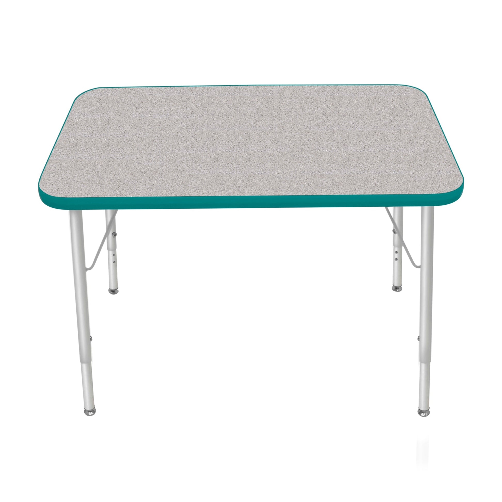 Mahar Creative Colors Small Rectangle Creative Colors Activity Table with Heavy Duty Laminate Top (24"W x 36"L x 22-30"H) - SchoolOutlet