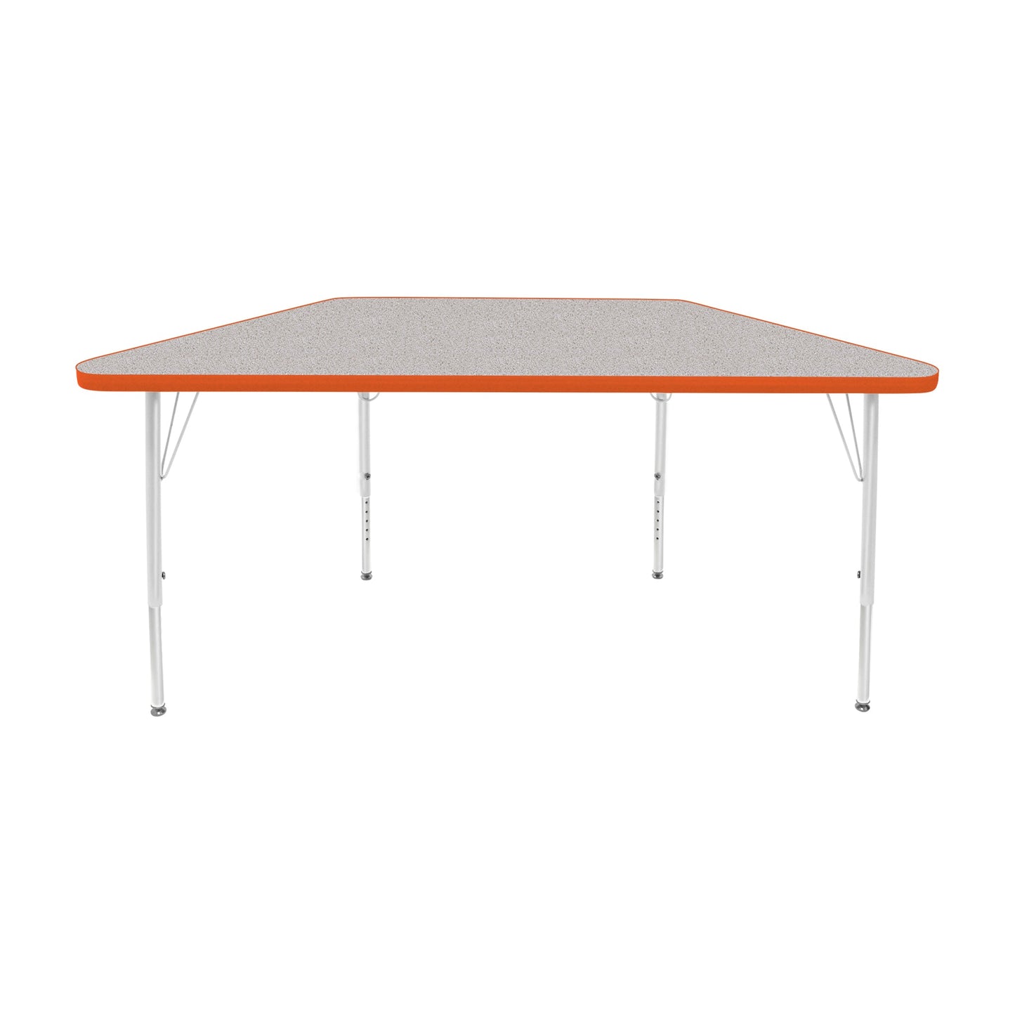 Mahar Creative Colors Small Trapezoid Creative Colors Activity Table with Heavy Duty Laminate Top (24"W x 48"L x 22-30"H) - SchoolOutlet