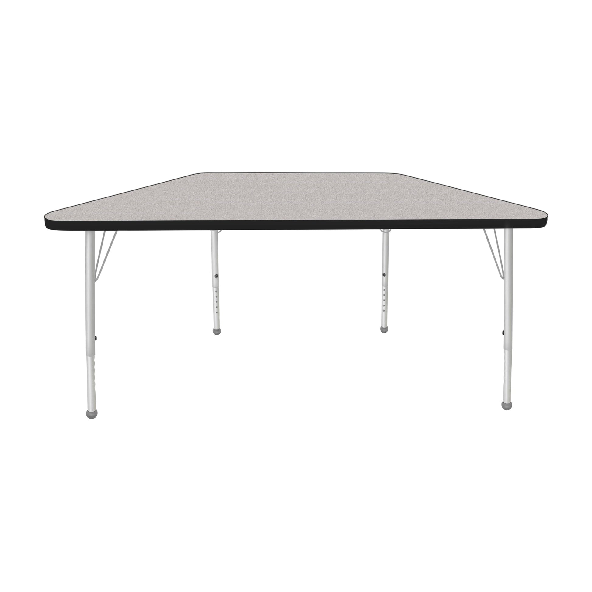 Mahar Creative Colors Small Trapezoid Creative Colors Activity Table with Heavy Duty Laminate Top (24"W x 48"L x 22-30"H) - SchoolOutlet