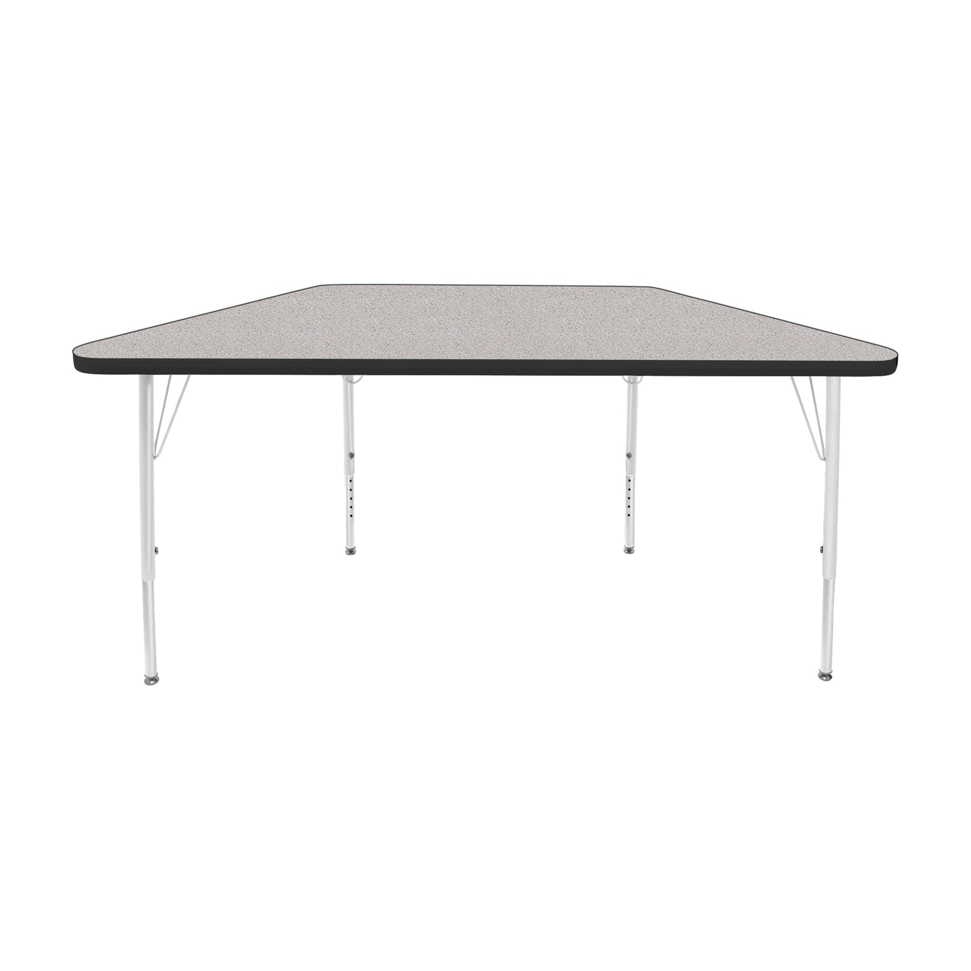 Mahar Creative Colors Small Trapezoid Creative Colors Activity Table with Heavy Duty Laminate Top (24"W x 48"L x 22-30"H) - SchoolOutlet