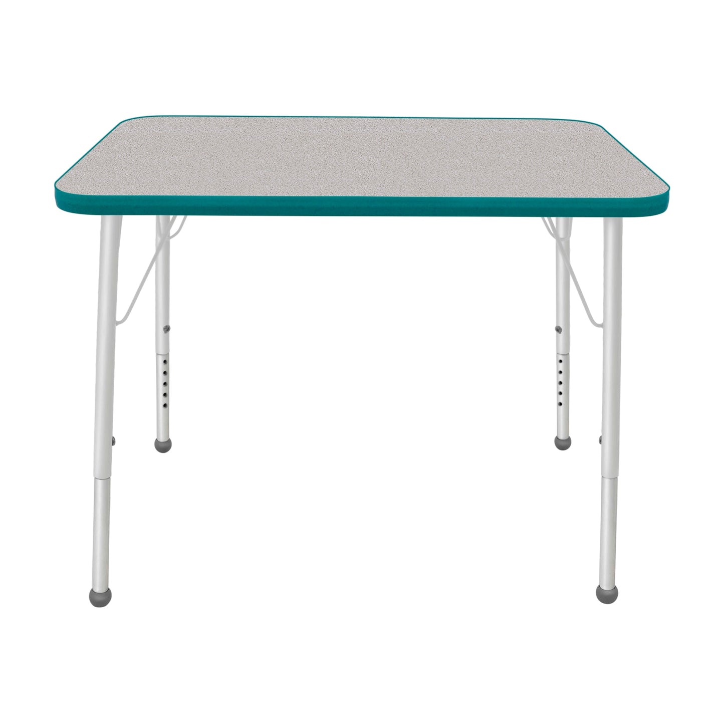 Mahar Creative Colors Small Rectangle Creative Colors Activity Table with Heavy Duty Laminate Top (24"W x 48"L x 22-30"H) - SchoolOutlet