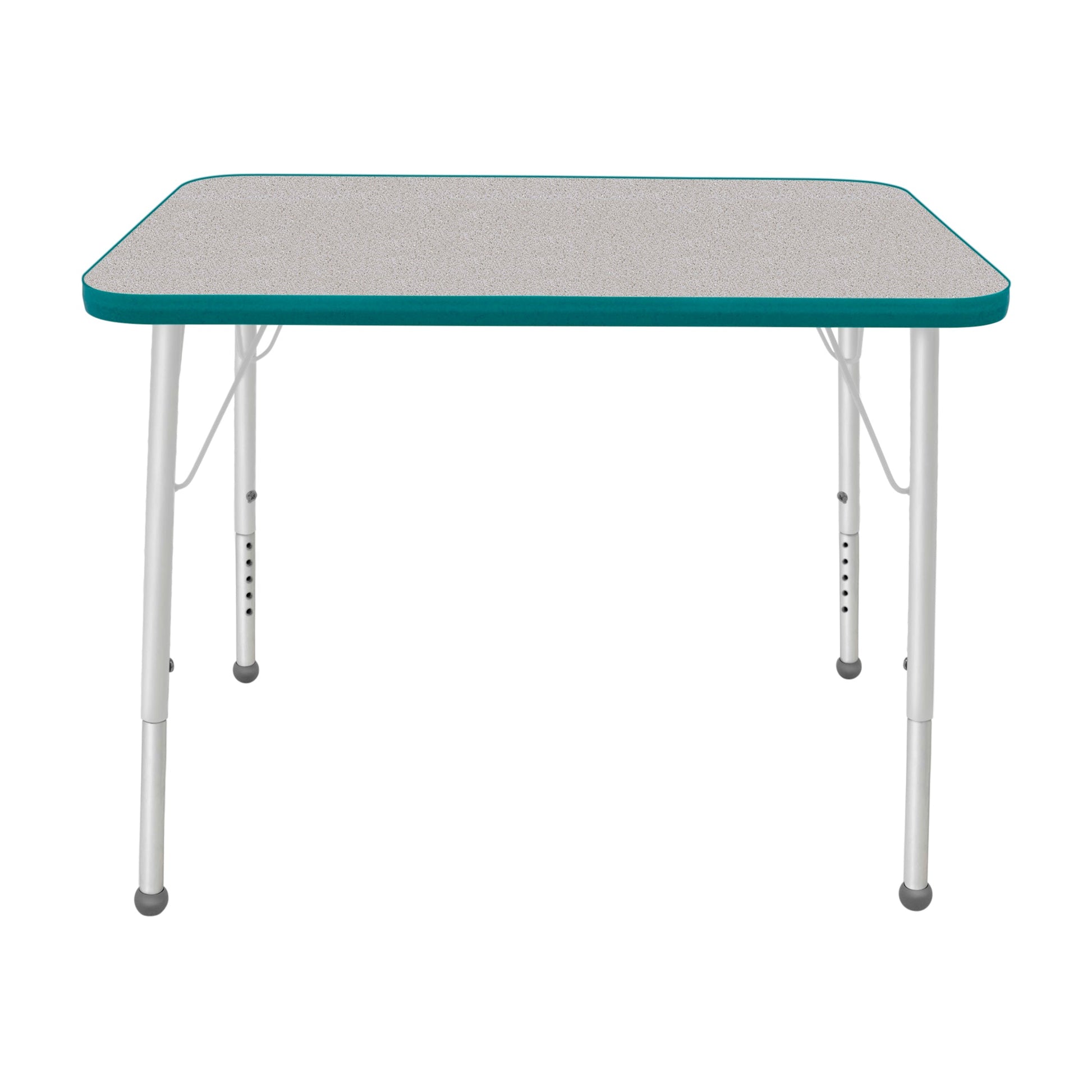 Mahar Creative Colors Small Rectangle Creative Colors Activity Table with Heavy Duty Laminate Top (24"W x 48"L x 22-30"H) - SchoolOutlet