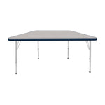 Mahar Creative Colors Small Trapezoid Creative Colors Activity Table with Heavy Duty Laminate Top (24