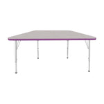 Mahar Creative Colors Small Trapezoid Creative Colors Activity Table with Heavy Duty Laminate Top (24