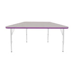 Mahar Creative Colors Small Trapezoid Creative Colors Activity Table with Heavy Duty Laminate Top (24