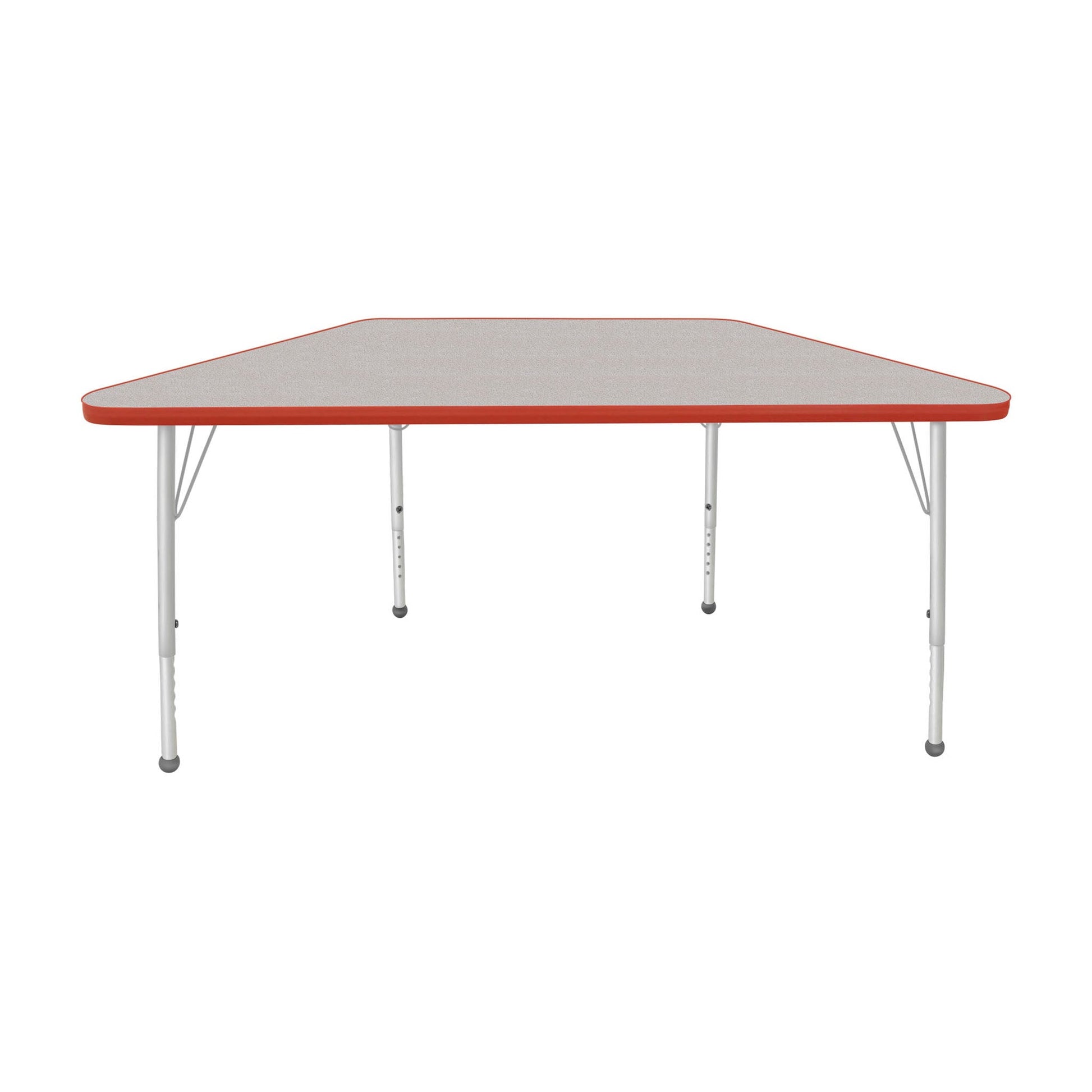 Mahar Creative Colors Small Trapezoid Creative Colors Activity Table with Heavy Duty Laminate Top (24"W x 48"L x 22-30"H) - SchoolOutlet