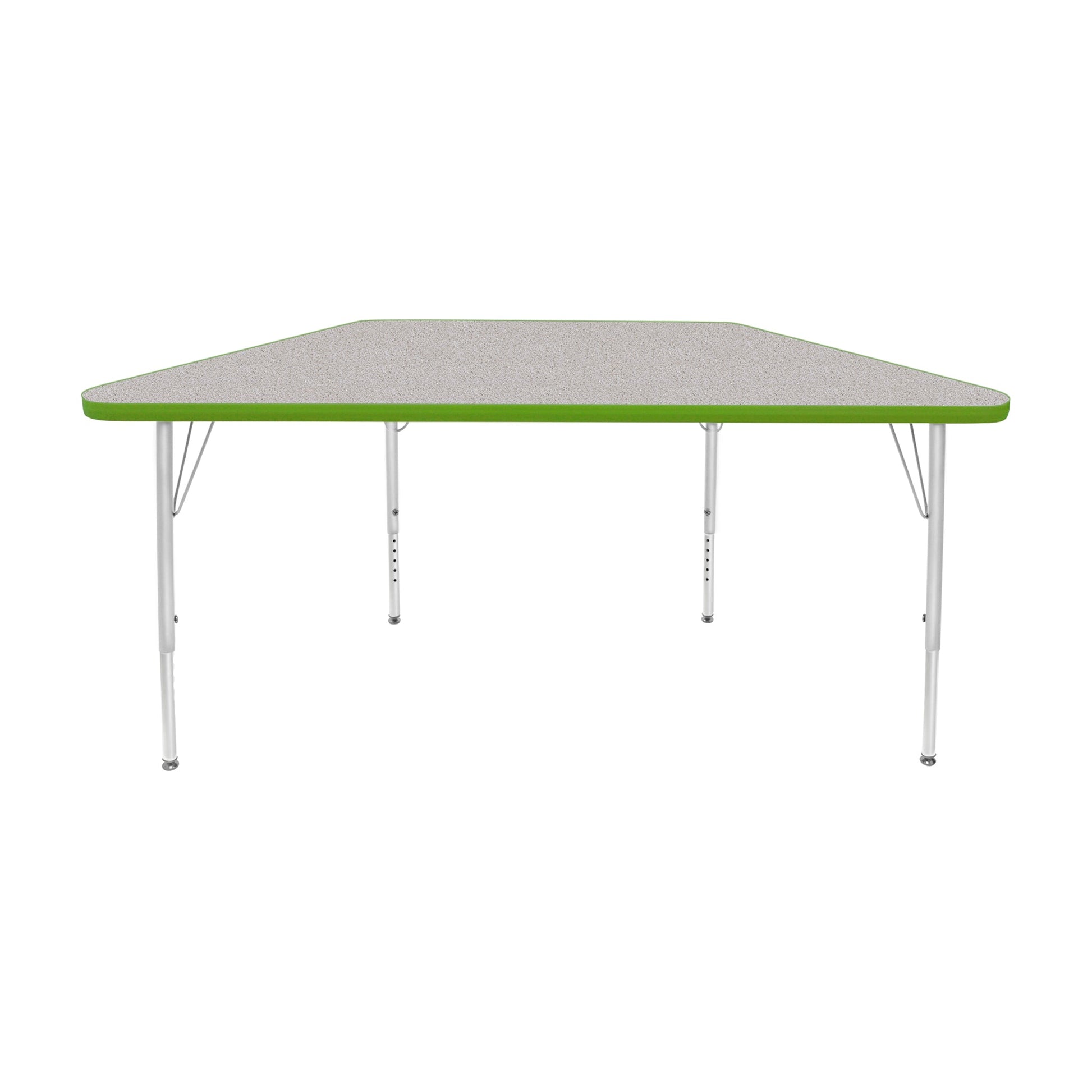 Mahar Creative Colors Small Trapezoid Creative Colors Activity Table with Heavy Duty Laminate Top (24"W x 48"L x 22-30"H) - SchoolOutlet