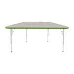 Mahar Creative Colors Small Trapezoid Creative Colors Activity Table with Heavy Duty Laminate Top (24