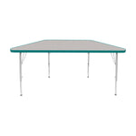 Mahar Creative Colors Small Trapezoid Creative Colors Activity Table with Heavy Duty Laminate Top (24