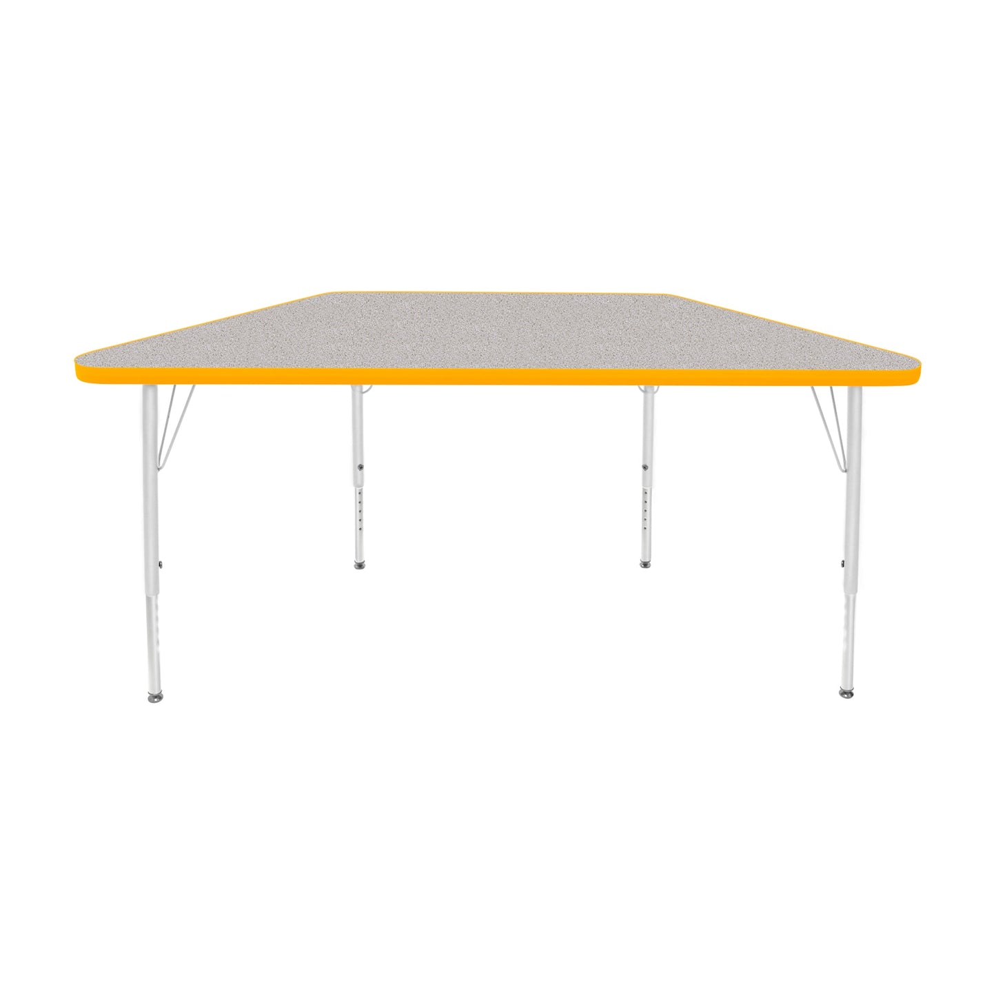 Mahar Creative Colors Small Trapezoid Creative Colors Activity Table with Heavy Duty Laminate Top (24"W x 48"L x 22-30"H) - SchoolOutlet