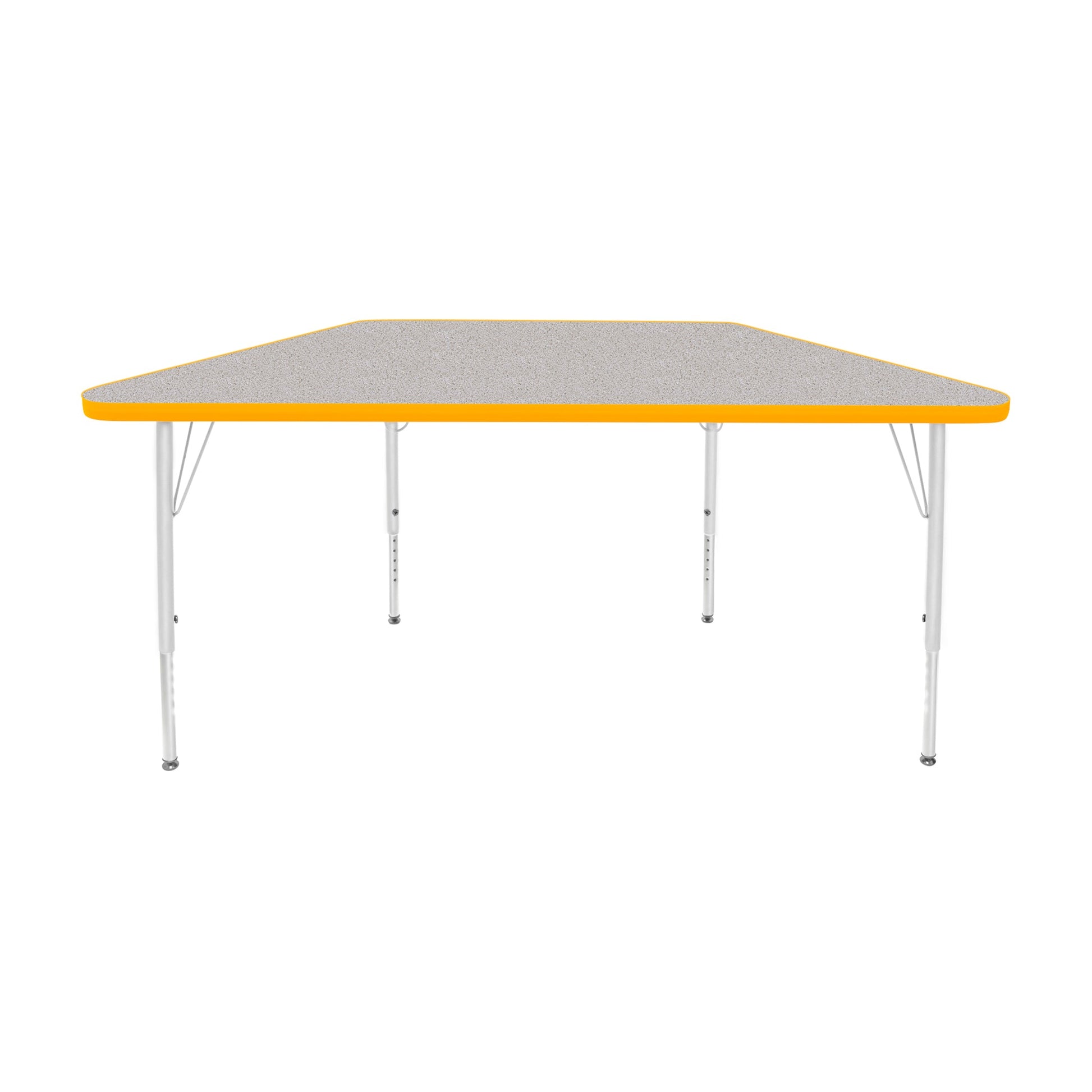 Mahar Creative Colors Small Trapezoid Creative Colors Activity Table with Heavy Duty Laminate Top (24"W x 48"L x 22-30"H) - SchoolOutlet
