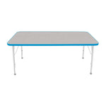 Mahar Creative Colors Large Rectangle Creative Colors Activity Table with Heavy Duty Laminate Top (30