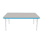 Mahar Creative Colors Large Rectangle Creative Colors Activity Table with Heavy Duty Laminate Top (30