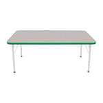 Mahar Creative Colors Large Rectangle Creative Colors Activity Table with Heavy Duty Laminate Top (30