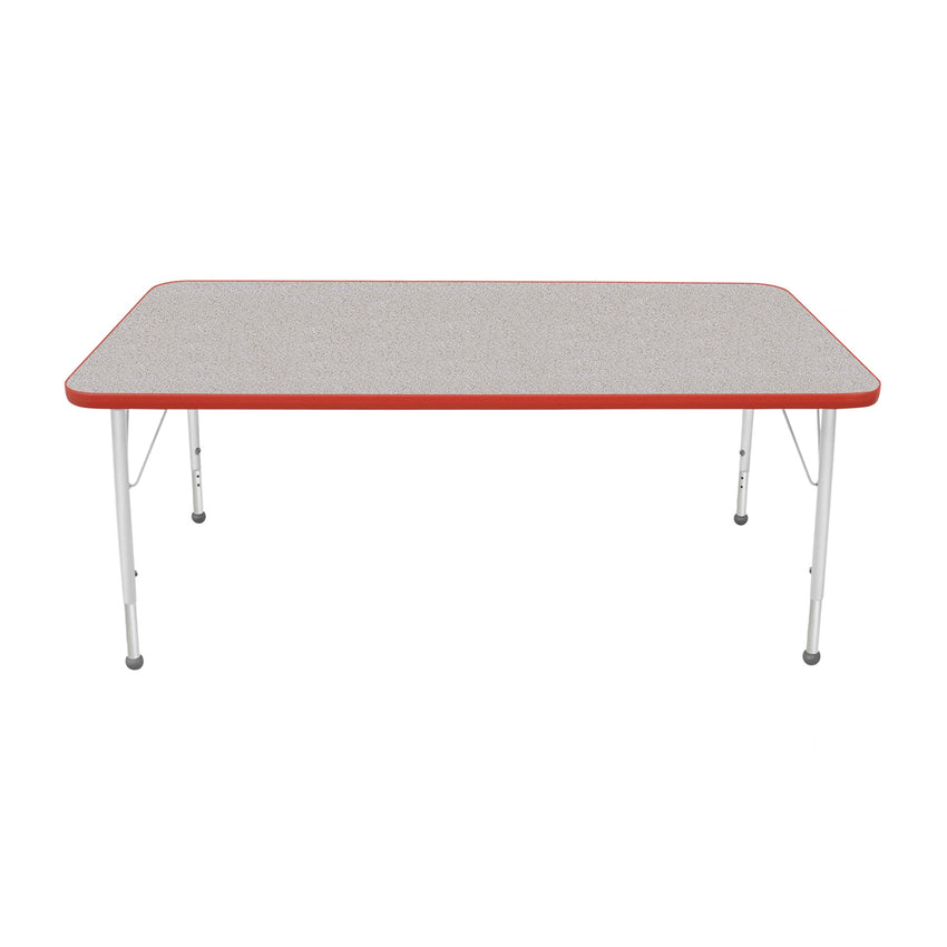 Mahar Creative Colors Large Rectangle Creative Colors Activity Table with Heavy Duty Laminate Top (30"W x 60"L x 22-30"H) - SchoolOutlet