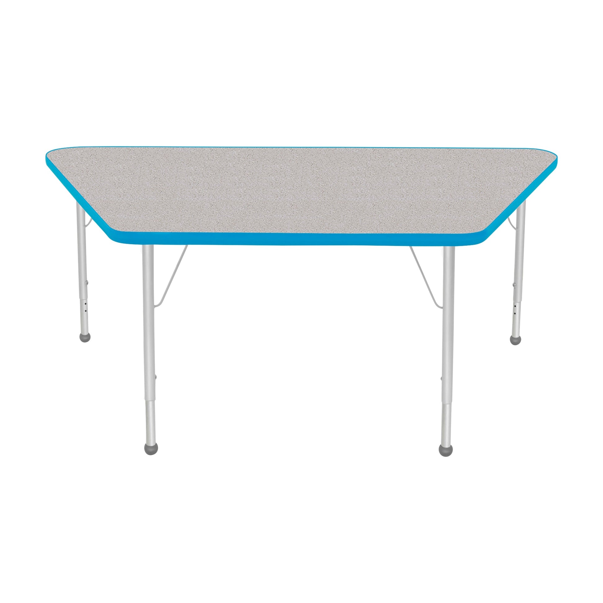 Mahar Creative Colors Large Trapezoid Creative Colors Activity Table with Heavy Duty Laminate Top (30"W x 60"L x 22-30"H) - SchoolOutlet