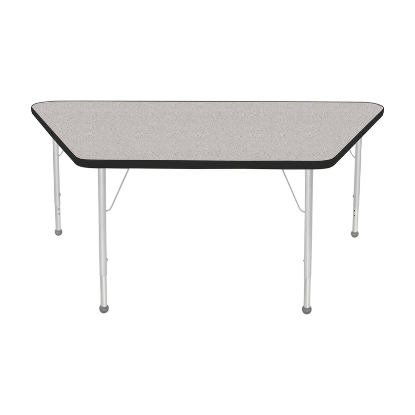 Mahar Creative Colors Large Trapezoid Creative Colors Activity Table with Heavy Duty Laminate Top (30"W x 60"L x 22-30"H) - SchoolOutlet
