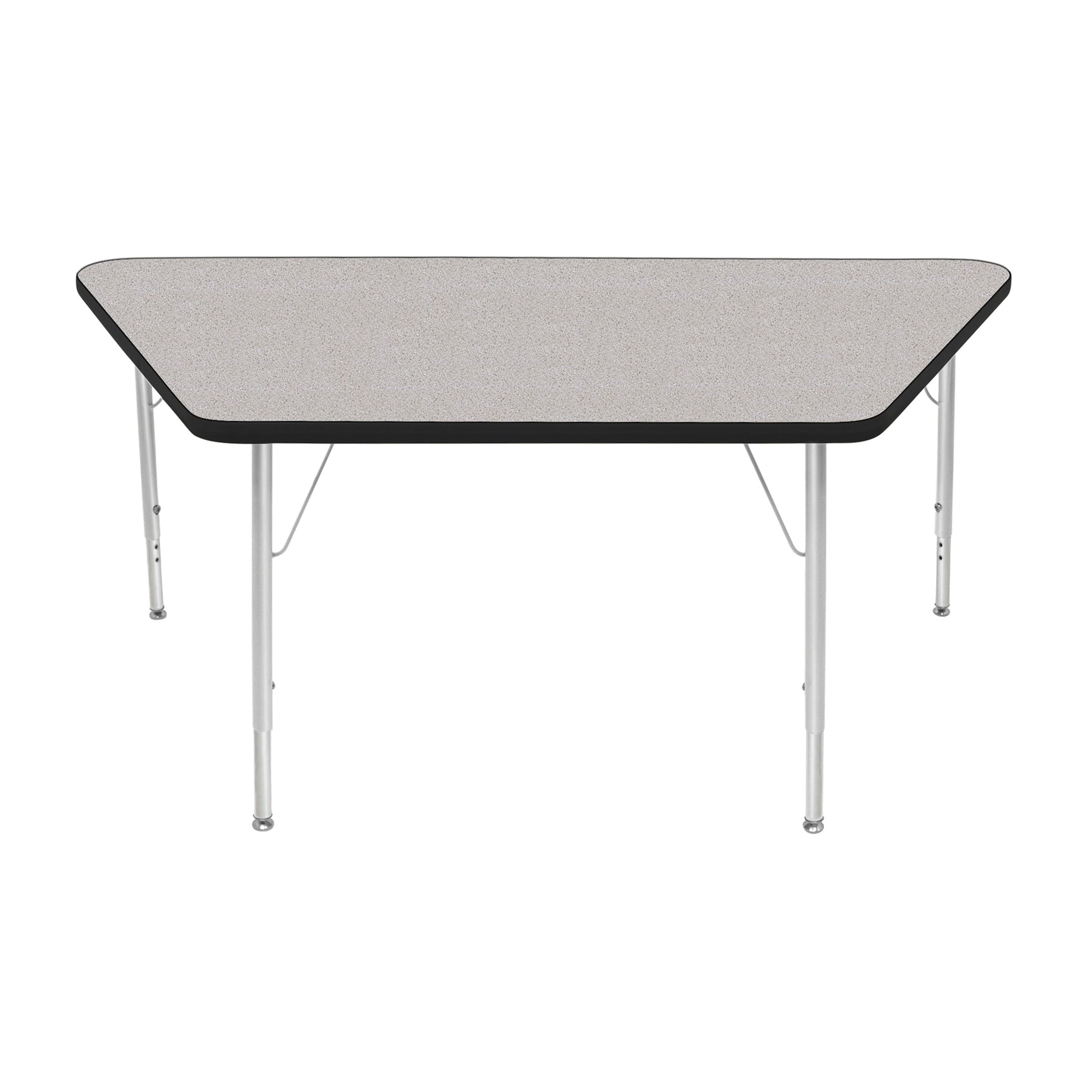 Mahar Creative Colors Large Trapezoid Creative Colors Activity Table with Heavy Duty Laminate Top (30"W x 60"L x 22-30"H) - SchoolOutlet