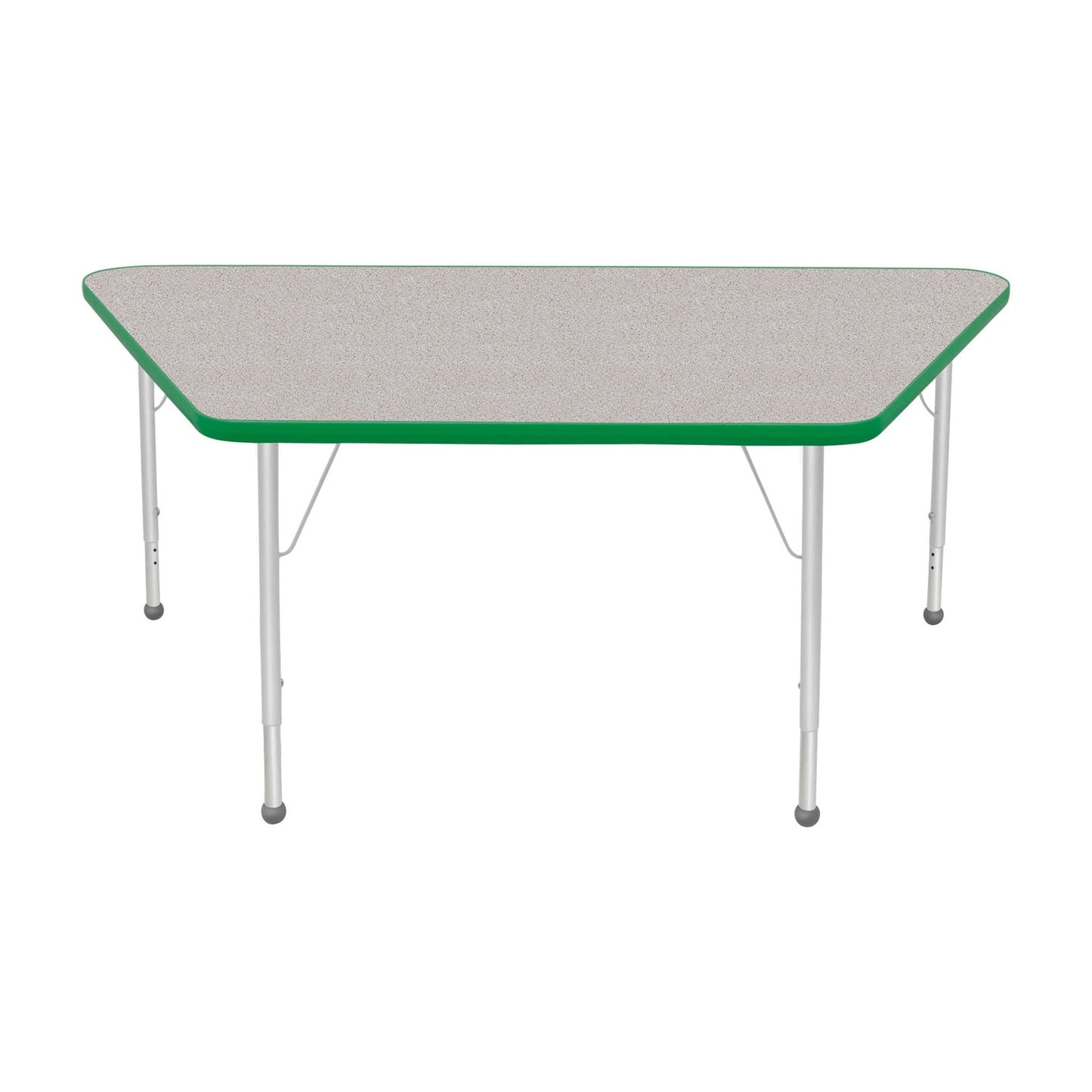Mahar Creative Colors Large Trapezoid Creative Colors Activity Table with Heavy Duty Laminate Top (30"W x 60"L x 22-30"H) - SchoolOutlet