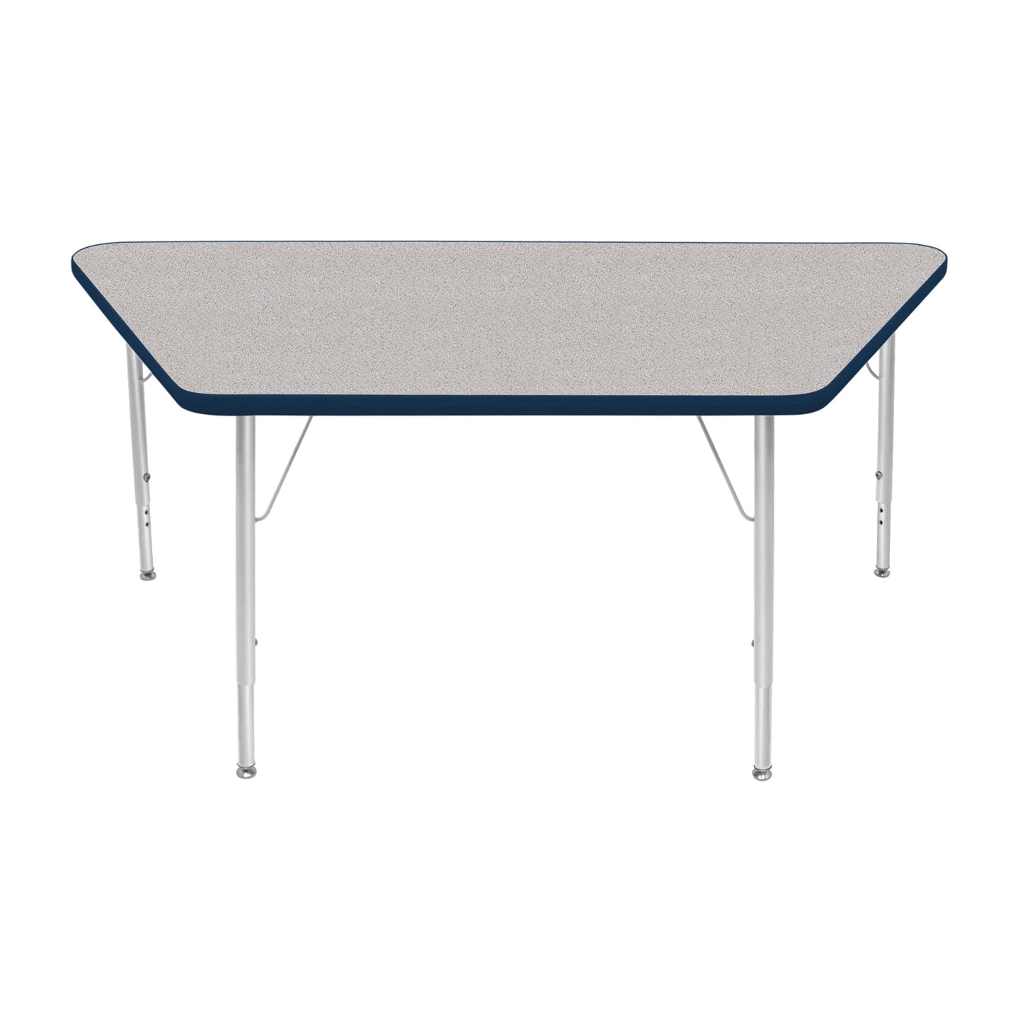 Mahar Creative Colors Large Trapezoid Creative Colors Activity Table with Heavy Duty Laminate Top (30"W x 60"L x 22-30"H) - SchoolOutlet