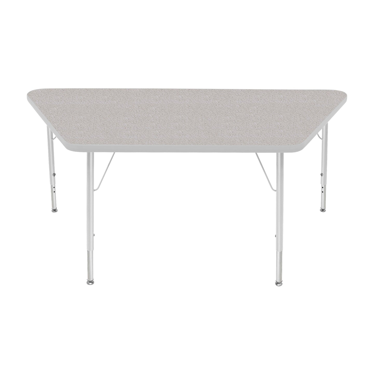 Mahar Creative Colors Large Trapezoid Creative Colors Activity Table with Heavy Duty Laminate Top (30"W x 60"L x 22-30"H) - SchoolOutlet