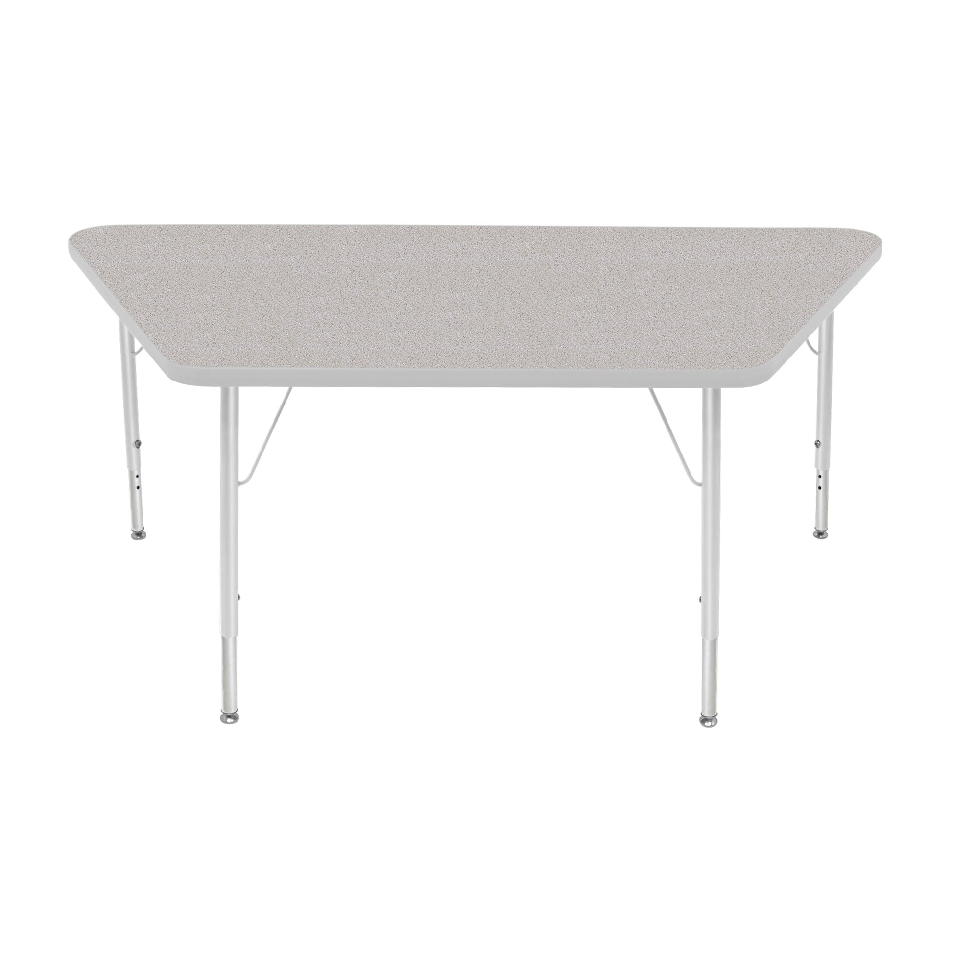 Mahar Creative Colors Large Trapezoid Creative Colors Activity Table with Heavy Duty Laminate Top (30"W x 60"L x 22-30"H) - SchoolOutlet