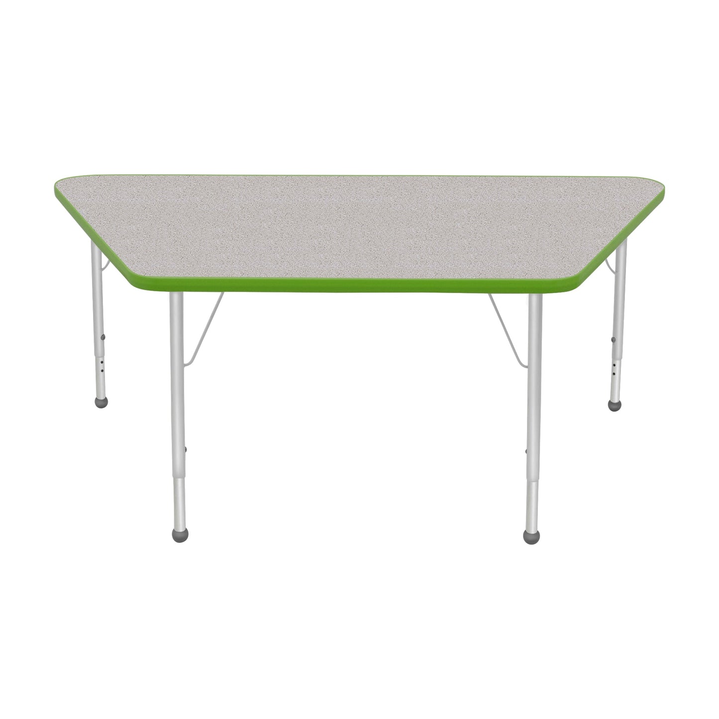 Mahar Creative Colors Large Trapezoid Creative Colors Activity Table with Heavy Duty Laminate Top (30"W x 60"L x 22-30"H) - SchoolOutlet