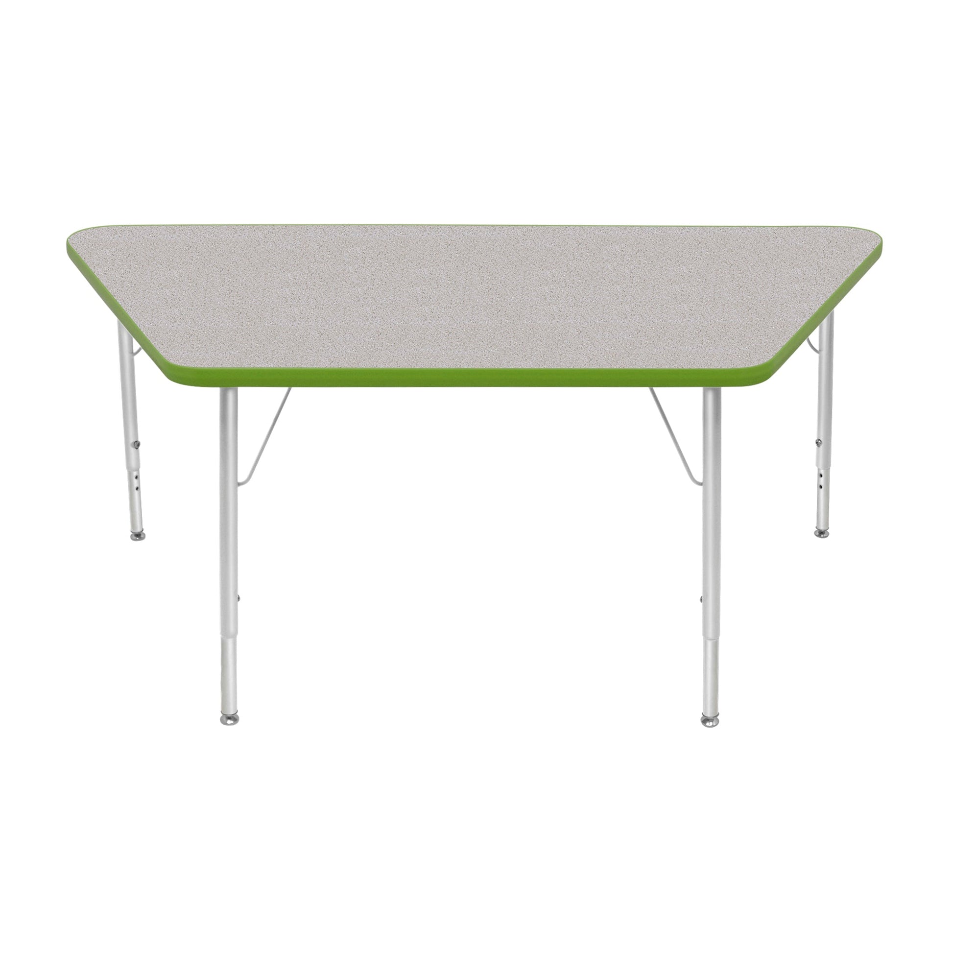 Mahar Creative Colors Large Trapezoid Creative Colors Activity Table with Heavy Duty Laminate Top (30"W x 60"L x 22-30"H) - SchoolOutlet