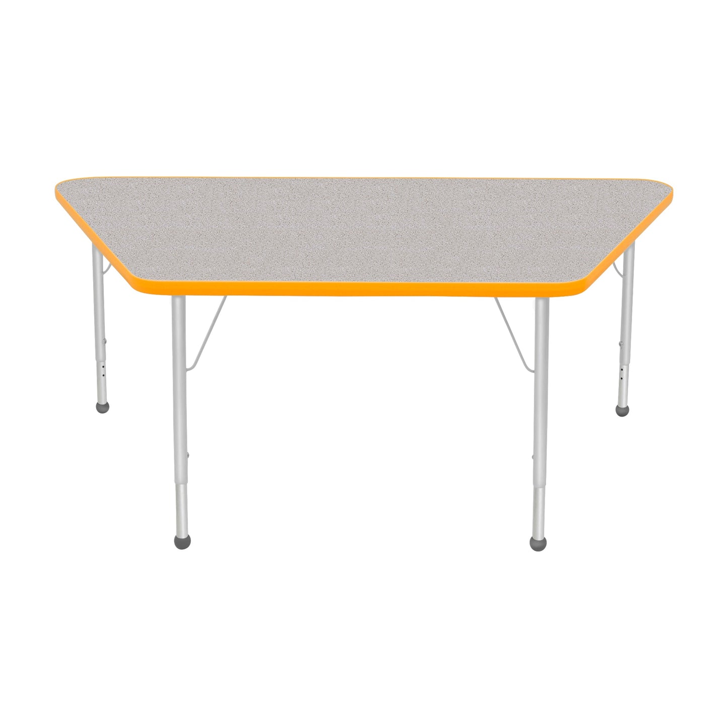 Mahar Creative Colors Large Trapezoid Creative Colors Activity Table with Heavy Duty Laminate Top (30"W x 60"L x 22-30"H) - SchoolOutlet
