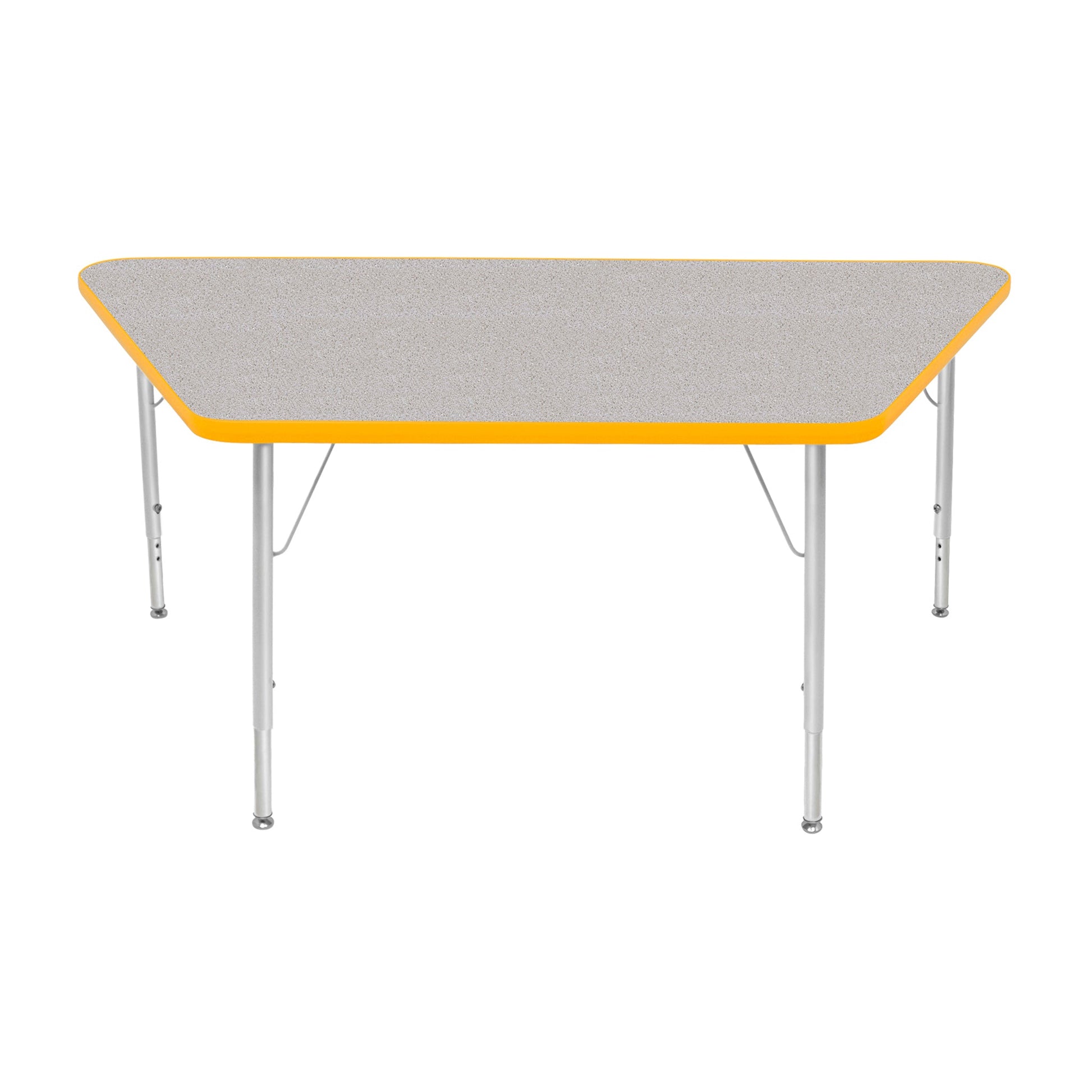 Mahar Creative Colors Large Trapezoid Creative Colors Activity Table with Heavy Duty Laminate Top (30"W x 60"L x 22-30"H) - SchoolOutlet