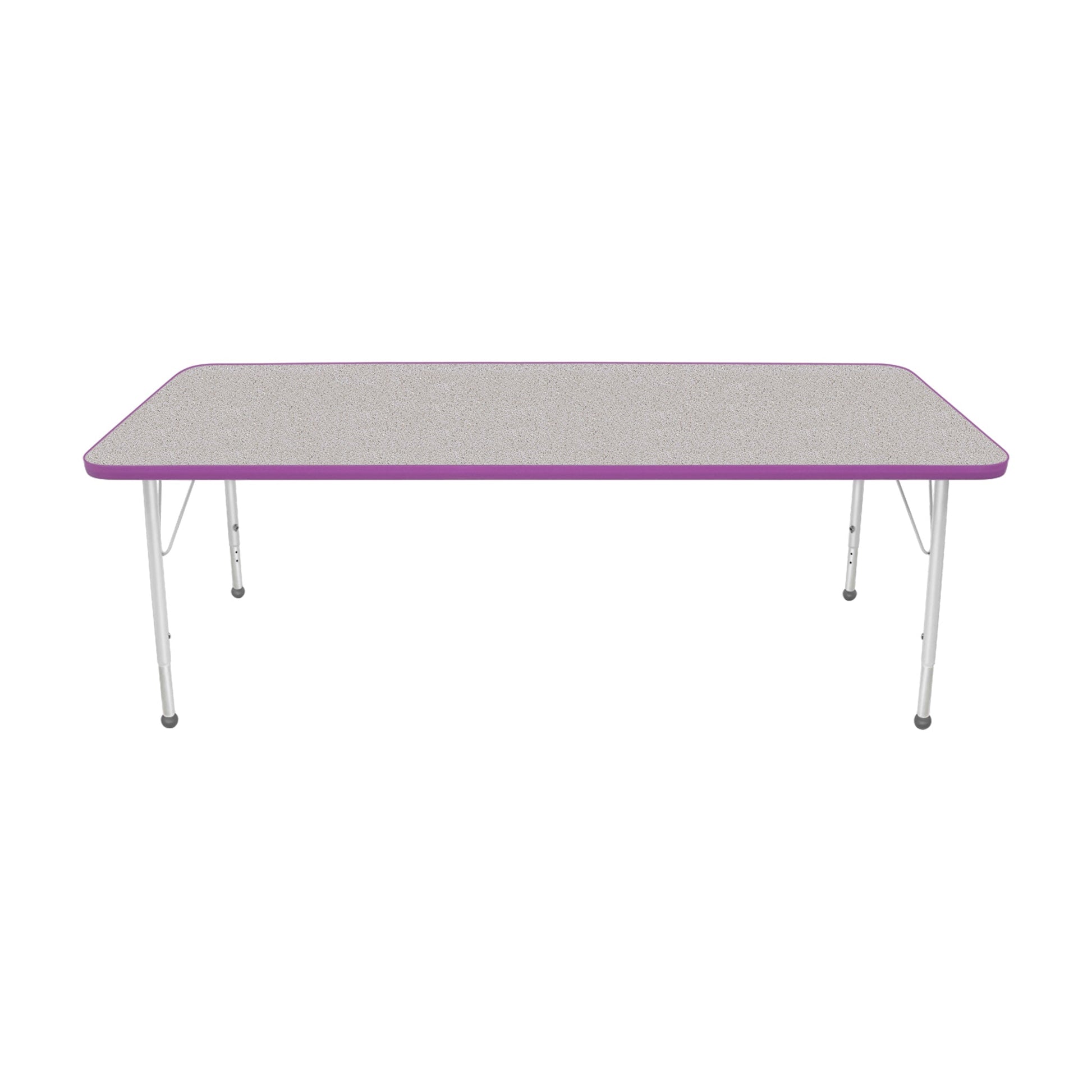 Mahar Creative Colors Small Rectangle Creative Colors Activity Table with Heavy Duty Laminate Top (30"W x 72"L x 22-30"H) - SchoolOutlet