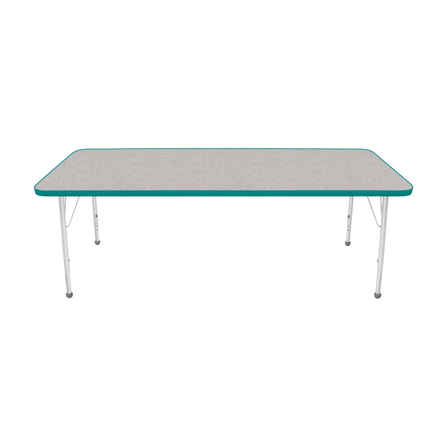 Mahar Creative Colors Small Rectangle Creative Colors Activity Table with Heavy Duty Laminate Top (30"W x 72"L x 22-30"H) - SchoolOutlet